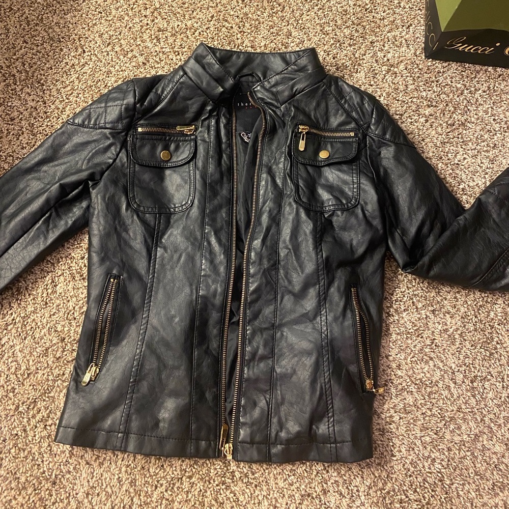 Faux Leather Moto Jacket